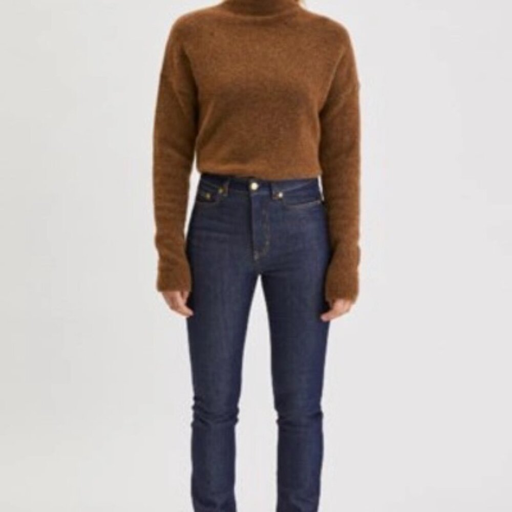 Filippa K Vicky Raw Jean Size 27 Dark Blue NWT Stretch Cotton Denim